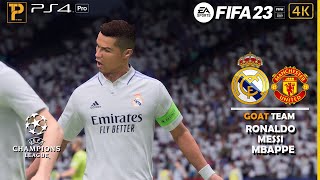 FIFA 23 - Ronaldo, Messi, Mbappe - Real Madrid vs Man Utd | Final UEFA Champions League [4K HDR]