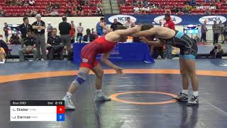 2018 Marine Corps US Open/Senior Men's Freestyle 65 Quarters - Logan Stieber (TMWC) Vs. Jaydin Eie