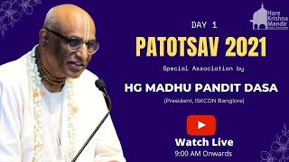 Patotsav 2021 - Day 1 | Srimad Bhagavatam Class by HG Madhu Pandit Dasa