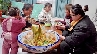 【乡村的味道】陕西特色面食-驴蹄子面，光滑劲道，营养又美味！