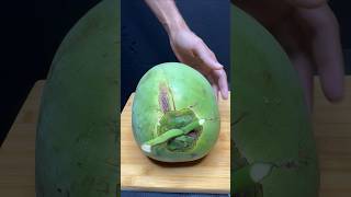 Green coconut cutting for US$400 #shorts