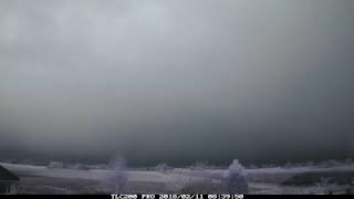 11th February 2018 timelapse: Hail, sleet, snow showers