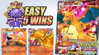 ️‍🔥 BEAT THE WIN STREAK CHALLENGE EASY with CHARIZARD - Pokemon TCG Pocket