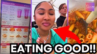 Ari Fletcher: What I Ate In A Day‼️(Dunkin Donuts \u0026 Homemade Pasta)