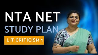 NTA NET Study Plan 16 | Literary Criticism 1 | Dr Kalyani Vallath