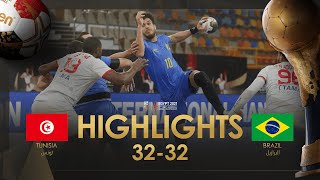 Highlights: Tunisia - Brazil | Group Stage | 27th IHF Men's Handball World Championship | Egypt2021