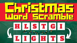 UNSCRAMBLE THE WORDS! 💚❤️ Christmas Edition! Word Scramble Puzzle