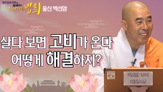 살다 보면 고비가 온다. 그럴 때 어떻게 해결하지? [BTN 붓다회와 함께하는 찾아가는 법회]