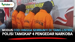 Jualan via Medsos, 4 Pengedar Tembakau Gorilla dan Tramadol di Kota Serang Ditangkap