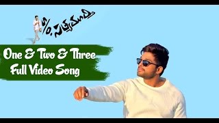 One & Two & Three Full Song : S/O Satyamurthy Full Video Song - Allu Arjun, Upendra, Sneha