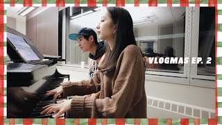 ❄️VLOGMAS EP. 2｜鋼琴四手聯彈🎹、再度訂機票、久違的鮭魚醬蛋吐司🍞