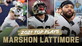 Marshon Lattimore Top Plays of the 2021 NFL Season | New Orleans Saints Highlights