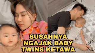 SUSAHNYA NGAJAK BABY TWINS KETAWA!!