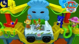 Paw Patrol Jungle Rescue Monkey Temple with Tracker & Mandy Jungle Patroller Chase Marshall Toys!