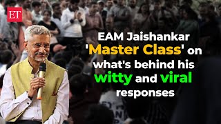 EAM Jaishankar 'MasterClass' on what's behind his witty and viral responses