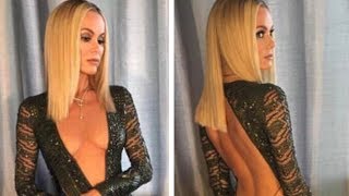 Braless Holden causes a stir in a VERY low cut gown on BGT... as viewers blast the star
