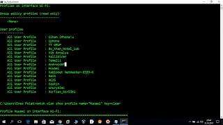 Bilgisayara Kayıtlı Tüm Wifi ve Şifreleri Komut Satırından Görme ve Silme
