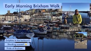 BEAUTIFUL BRIXHAM, SOUTH DEVON. An early morning walk. #dolphins #brixham #harbour