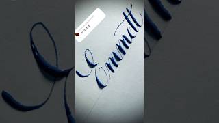 Copperplate calligraphy , tutorial: how I write your name #emmett