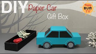DIY PAPER CAR GIFT BOX I DIY PAPER GIFT IDEAS I HOW TO MAKE PAPER GIFT BOX I EASY DIY PAPER CRAFTS