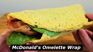 Omelette Wrap (McDonald's // New Breakfast Menu Item) REVIEW + MUKBANG