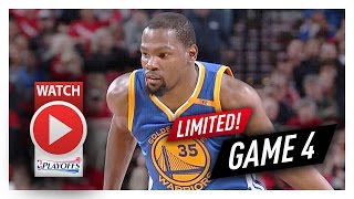 Kevin Durant Full Game 4 Highlights vs Trail Blazers 2017 Playoffs - 10 Pts, 3 Reb