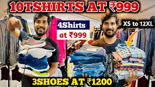 💥👌10Tshirts At ₹999 | XS to 12XL| 3Shoes @1200 | wow shop | Running Commentary