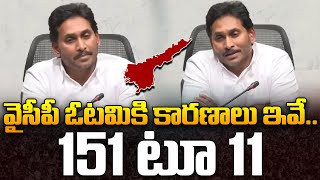 వైసీపీ ఓటమికి కారణాలు ఇవే 151 టూ 11 | Reasons Behind YSRCP Defeat in 2024 | AP Politics @SumanTVNews