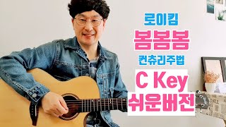 초중급기타레슨 | 봄봄봄 | 로이킴 | 컨츄리주법 | C Key 쉬운버전