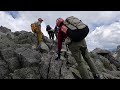 【登山】夏の穂高岳2日目後半です。50～60代の男女3人でボチボチ登りました。北穂高小屋を出て涸沢岳を経由し穂高岳山荘を目指します。涸沢岳までの道のりは大変危険でした。