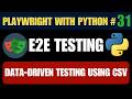 Playwright with Python #31 - Data-Driven API Testing Using CSV File | Stop Hardcoding Payloads!