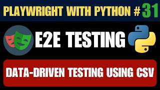 Playwright with Python #31 - Data-Driven API Testing Using CSV File | Stop Hardcoding Payloads!