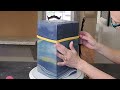 i had to stack 2 cakes together tall modern contemporary marbled cake cake decorating tutorial