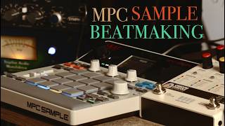 Mpc Sample chopping records making a beat