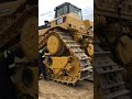 Caterpillar D11T Dozer getting tore down for shipping