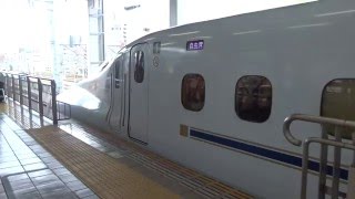 九州新幹線・全線運転再開　鹿児島中央行き＠博多駅　つばめ345号（2016.4.27）