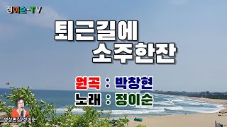 ( 커버 ) 정이순 - 퇴근길에 소주한잔 ( 원곡 / 박창현 ) 영상가사