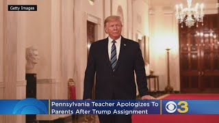 Pennsylvania Teacher Apologizes To Parents After Trump Assignment