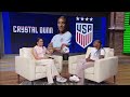 crystal dunn exclusive uswnt winning olympic gold under emma hayes mental health u0026 more espn fc