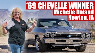 Woman from Iowa Wins the 1969 Supercharged Chevelle - RM26 Winner