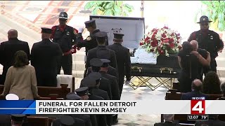 Funeral for fallen Detroit firefighter Kevin Ramsey