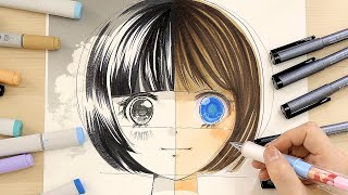 How to Draw Anime Girl for beginners (basic anatomy)