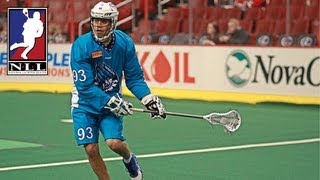 Johnny Powless scores for the Rochester Knighthawks