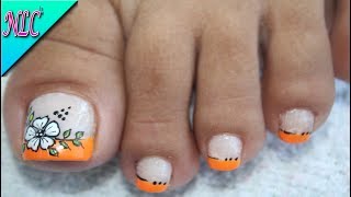 Decoracion De Unas Flor Para Pies Facil De Hacer Flowers Nail Art Nlc