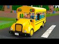 Wheels on the Bus go Round and Round  special after effects | most viewed on youtube 15 Fx