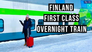 First Class Overnight Train In Finland (private room with shower)|Our Adventures Train Journey Hindi