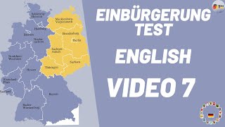 Einbürgerungstest in English| Video7: Questions 178-207| Lebens in Deutschland | Orientierungskurs |