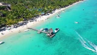 Trou aux biches Beach drone view