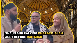 Moment American writer and activist Shaun King converts to Islam