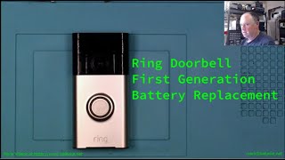 Ring Doorbell (First Gen) Battery Replacement #KA6WKE #REPAIR #RING